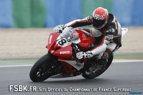 Sébastien Chavanon générationAM6 en Juillet 2010 à MAGNY-COURS en FSBK